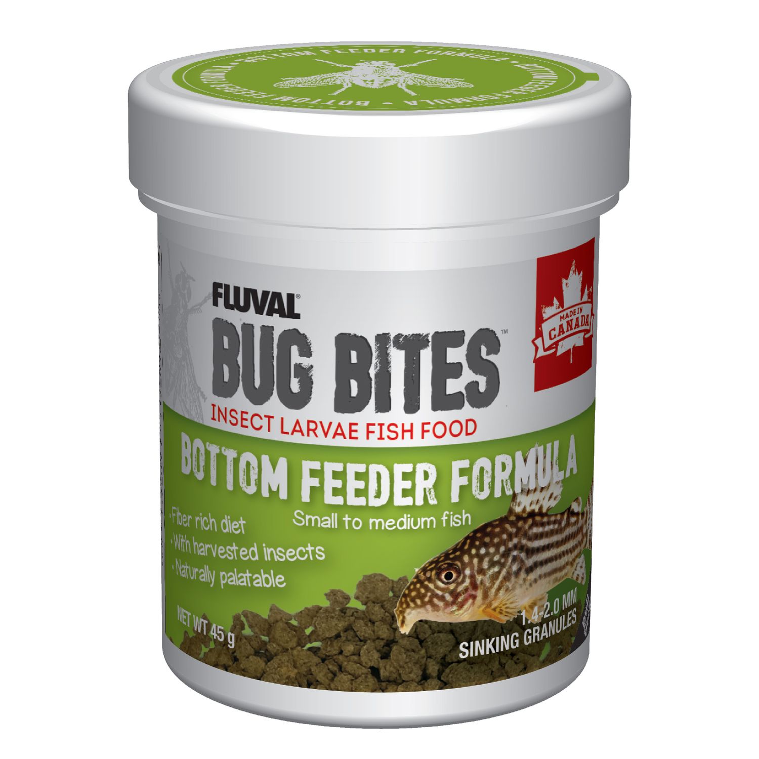 Fluval - Bug Bites Bottom Feeder Sm-Med 45g
