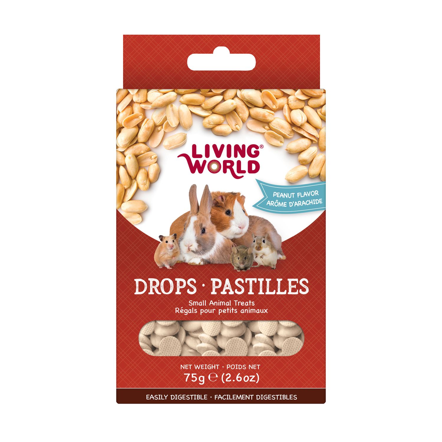 Living World - Peanut Flavour Drop 75g