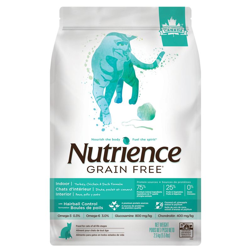 Nutrience - GF Turkey, Chicken &amp; Duck Formula Cat 2.5kg