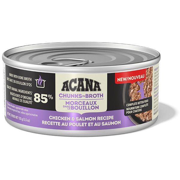Acana - Chicken/Salmon Chunk in Broth Kitten 155g