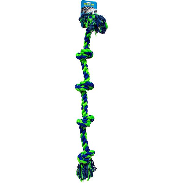 Knotty Nice - Rope Blue &amp; Green, Size: 5 - XL 36"