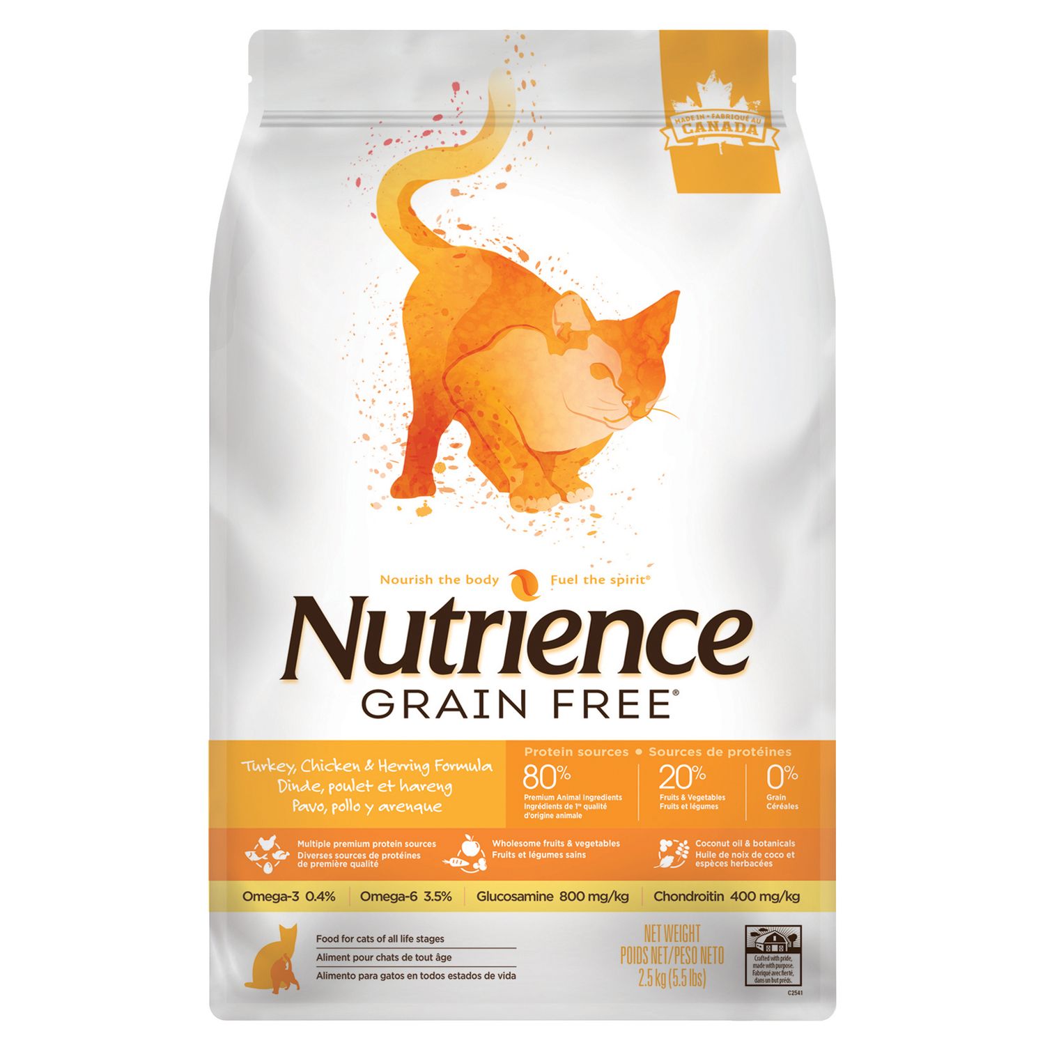 Nutrience - GF Turkey, Chicken &amp; Herring Cat 2.5kg