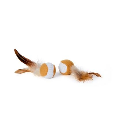 Budz - Cat Toy Ball w/Feather