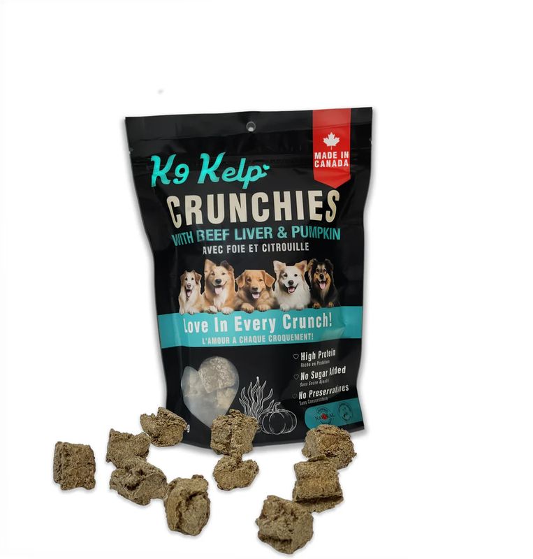 K9 Kelp - Beef Liver  &amp; Pumpkin Crunchies Dog