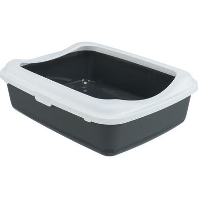 Trixie - Cat Litter Tray Grey/White 14.5"x5.8"x 18.8"