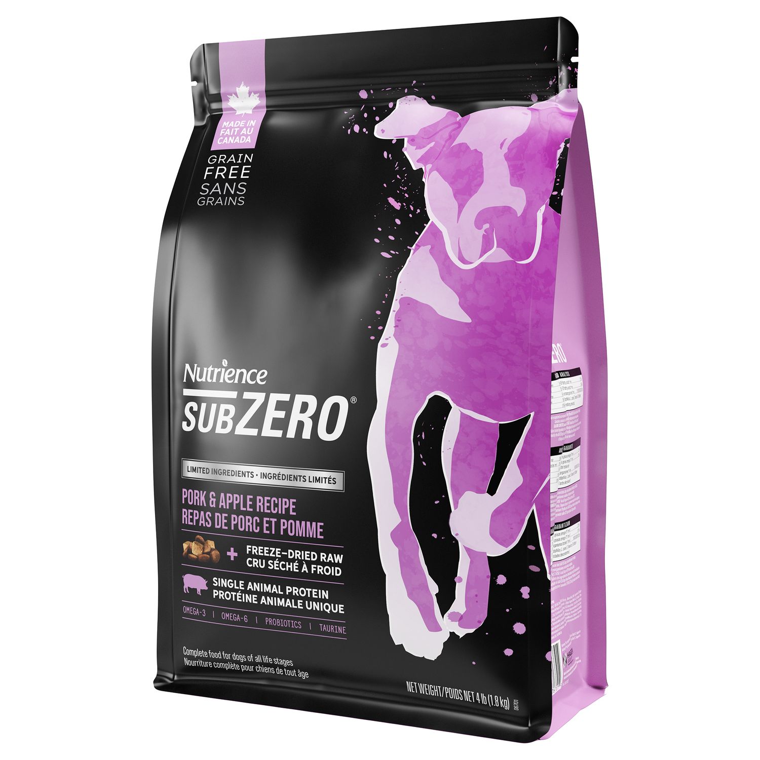 Nutrience - SZ GF LID Pork &amp; Apple Dog