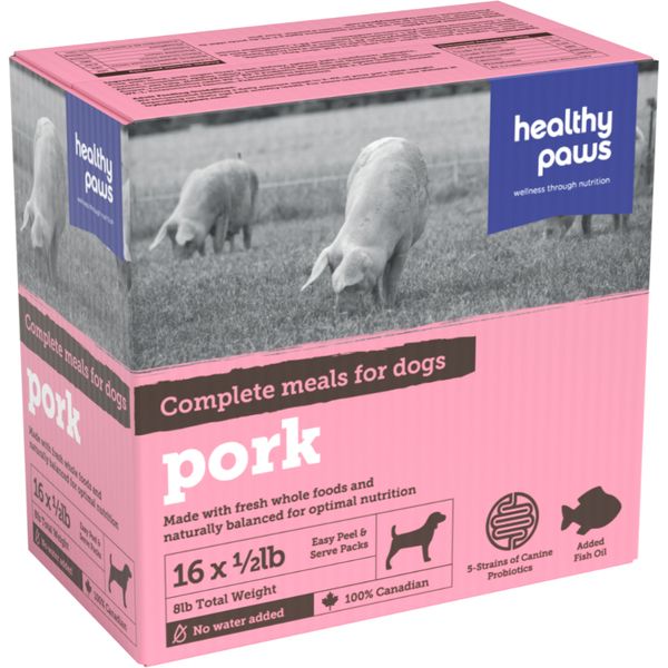 Healthy Paws - Complete Dinner Pork 8LB