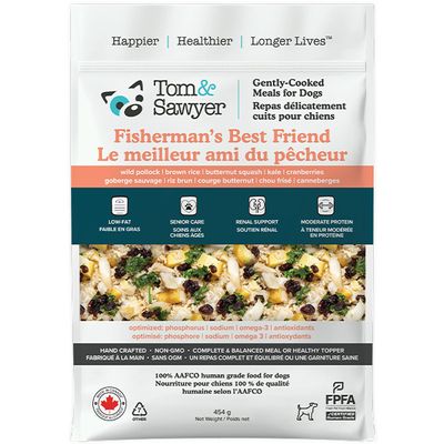 Tom &amp; Sawyer - Gently Cooked Fisherman's Best Friend Dog 454g