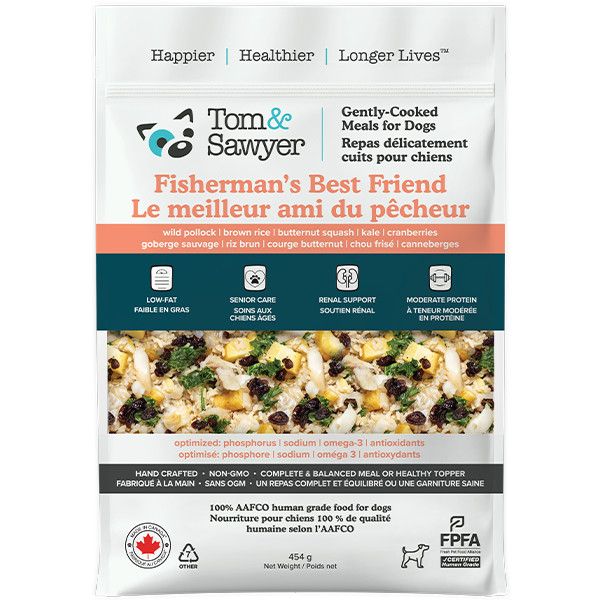 Tom &amp; Sawyer - Gently Cooked Fisherman's Best Friend Dog 454g