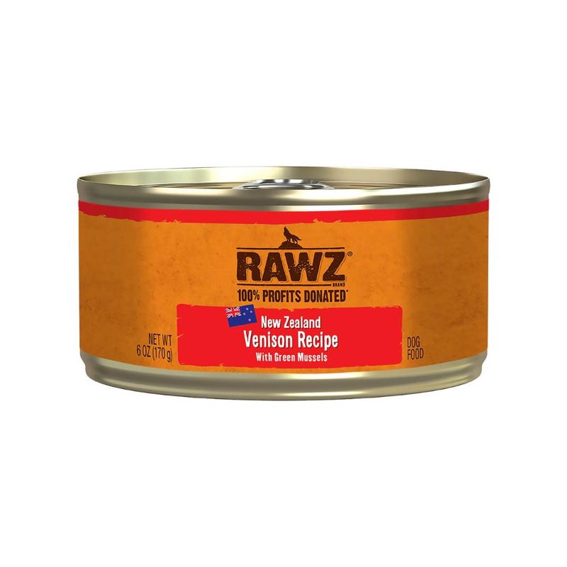 Rawz - 94% Venison w/ Green Mussels Pate Dog 170g