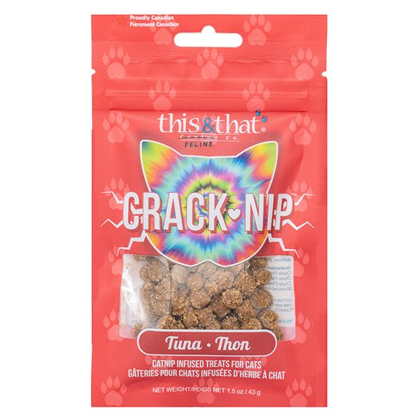 This &amp; That - Snack Station Cat Treats Crack-Nip Tuna 43g