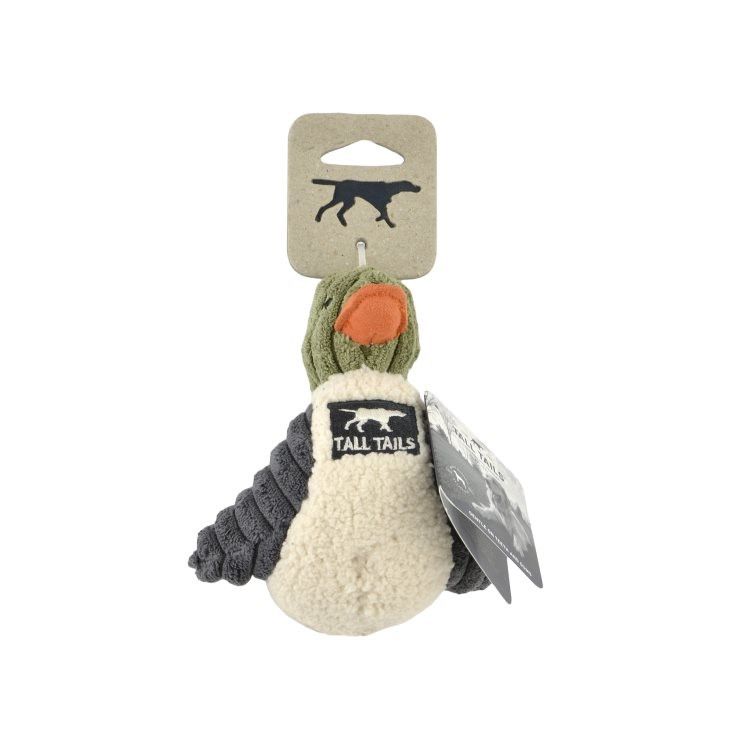 Tall Tail - Plush Duck Squeaker Toy 5"
