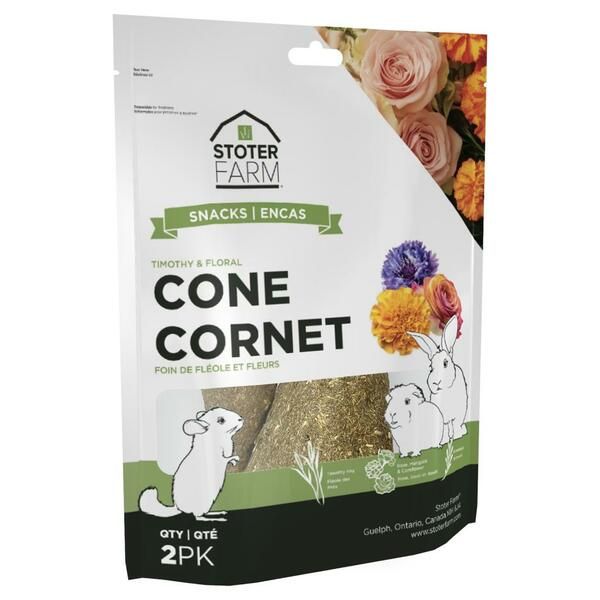 Stoter Farm - Cone Timothy &amp; Floral 2PK