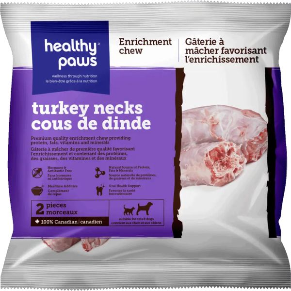 Healthy Paws - Turkey Necks 1LB