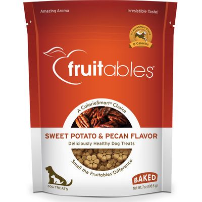 Fruitables - Crunchy Treats Sweet Potato &amp; Pecan Dog 198g