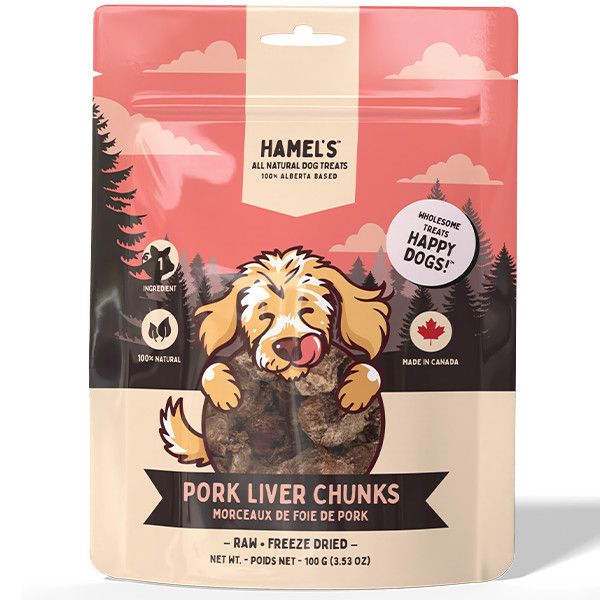 Hamel's - FD Pork Liver Chunks Dog 100g