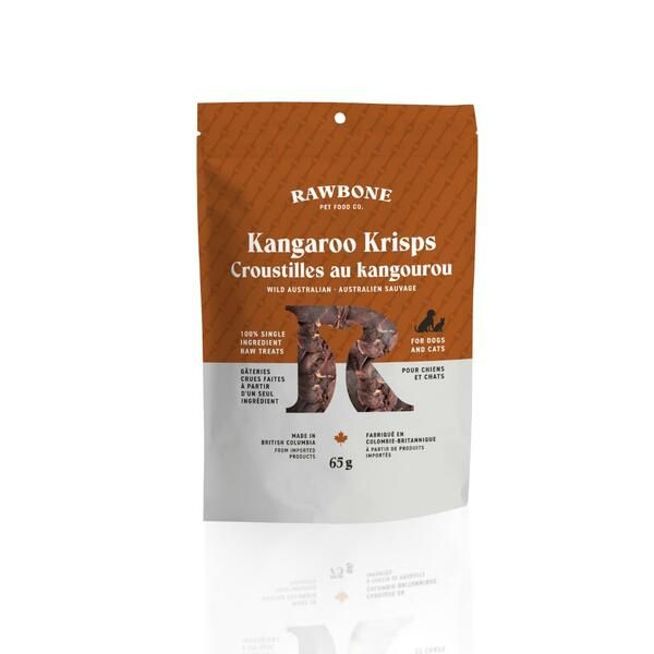 Rawbone -  Kangaroo Krisps 65g