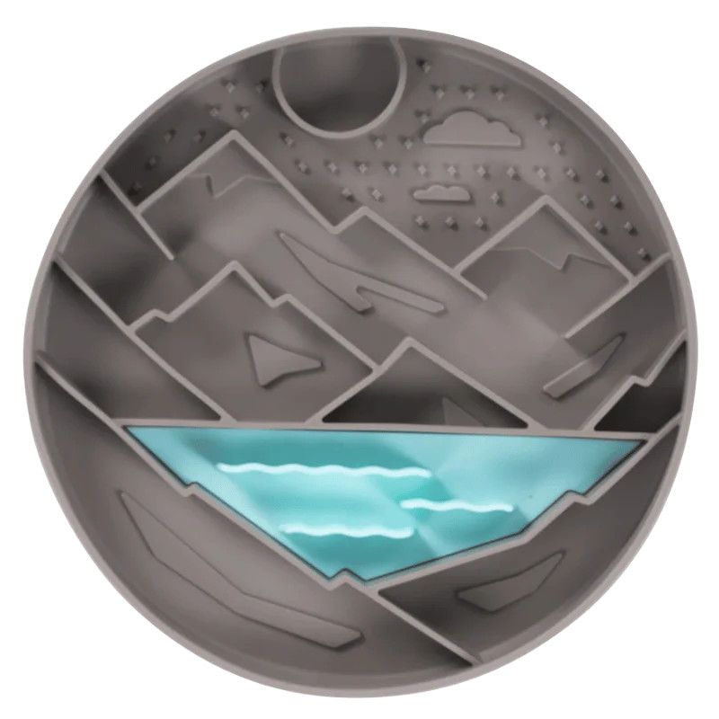 Messy Mutts - Bowl Silicone Grey Mountain