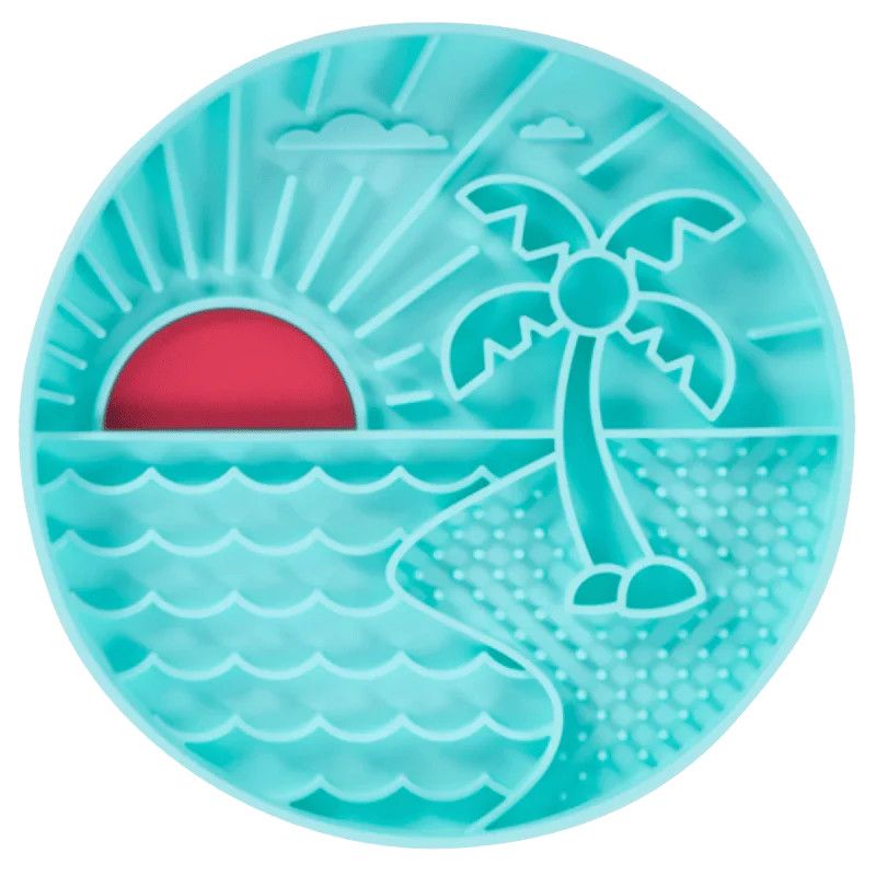 Messy Mutts - Bowl Silicone Teal Beach