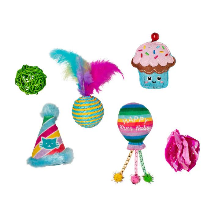 Fringe Studio - Catnip Birthday Mini Happy PurrThday 6pc