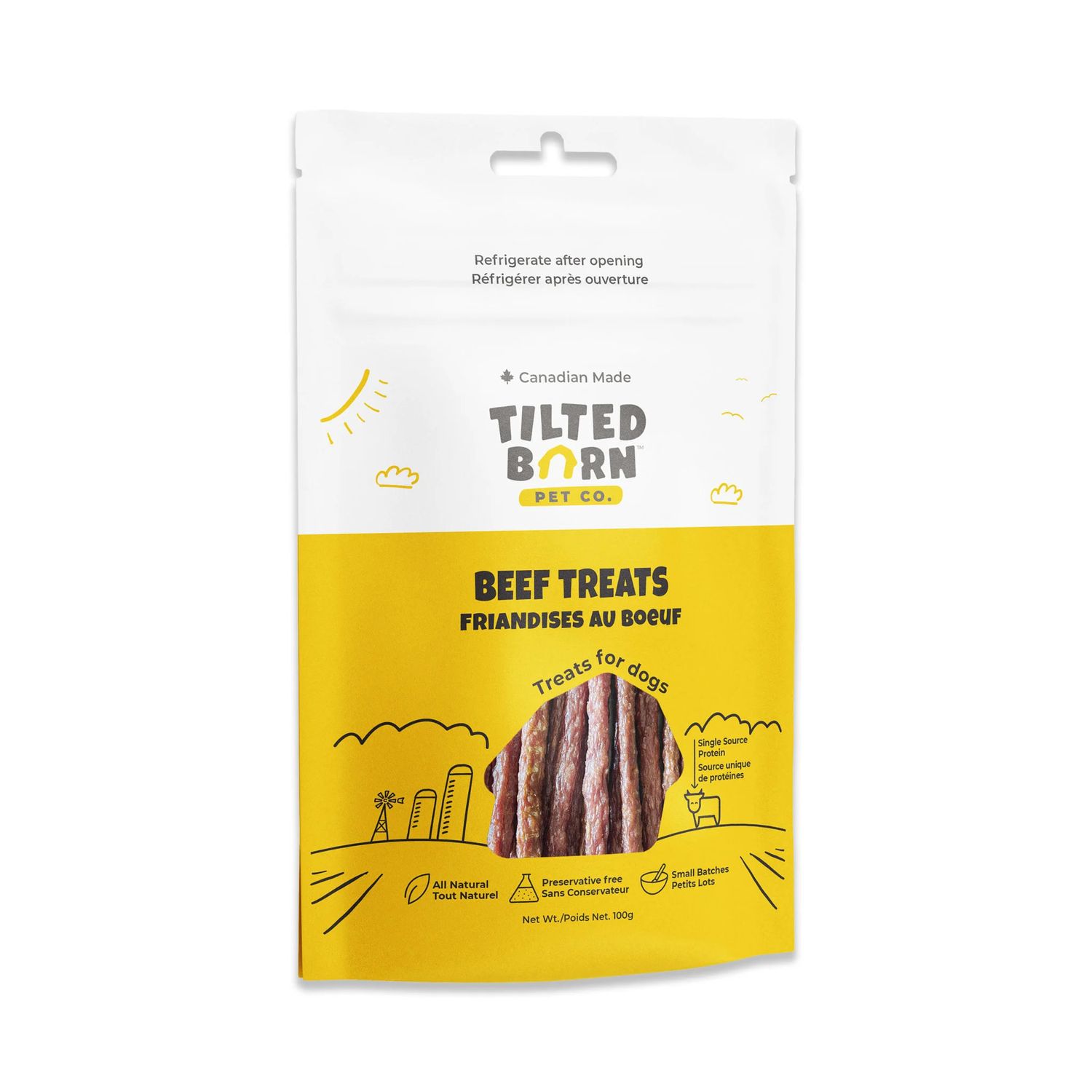 Tilted Barn - Canadian Beef Treats 100g
