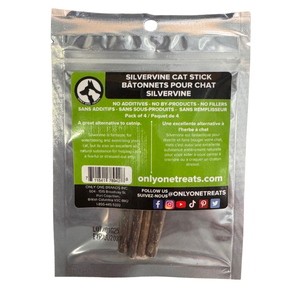Only One Brand - Silvervine Sticks Cat 4pk
