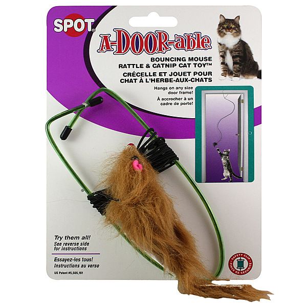 Spot - A-Door-Able Mouse Rattle &amp; Catnip Cat