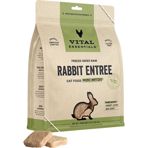 Vital Essentials - FD Raw Rabbit Mini Patties 8oz Cat