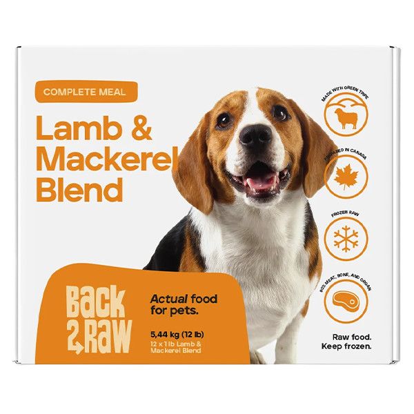 Back2Raw - Complete Combo Lamb/Mackerel Blend Dog 12/1lb