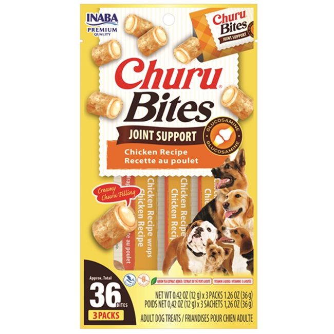 Inaba - Churu Bites Joint Care Ckn 3pk Dog 1.26oz