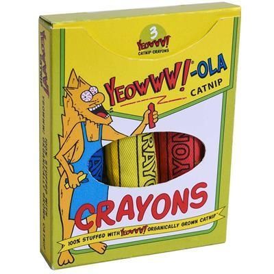 DW - Crayons Yeowww!-ola Catnip Toy 3-PACK