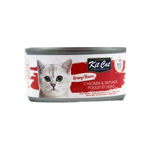 Kit Cat - Chicken &amp; Skipjack w/ Gravy 70g