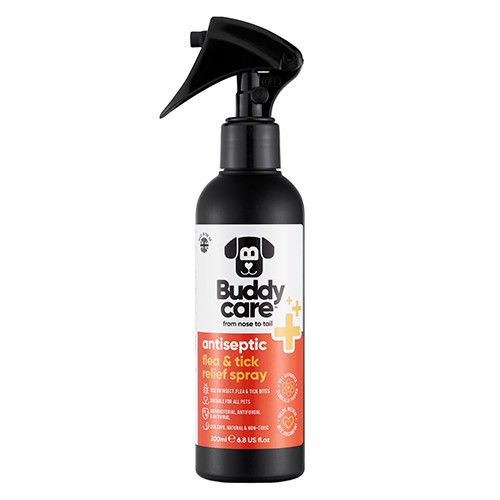 Buddy Care - Antiseptic Flea &amp; Tick Relief Spray 6.76oz
