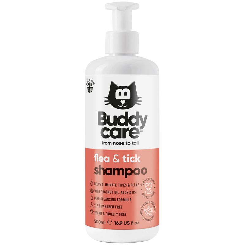 Buddy Care - Shampoo Flea &amp; Tick Cat 16.9oz