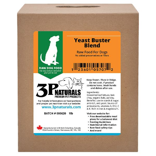 3P Naturals - Yeast Buster Dog 4/0.25lb