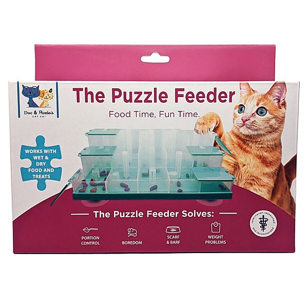Doc &amp; Phoebe's - Puzzle Feeder Cat