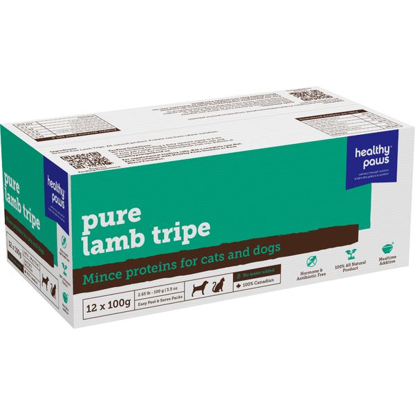 Healthy Paws - Pure Mince Lamb Tripe 12/100g