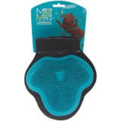 Messy Mutts - Silicone Blue Grooming Glove Large