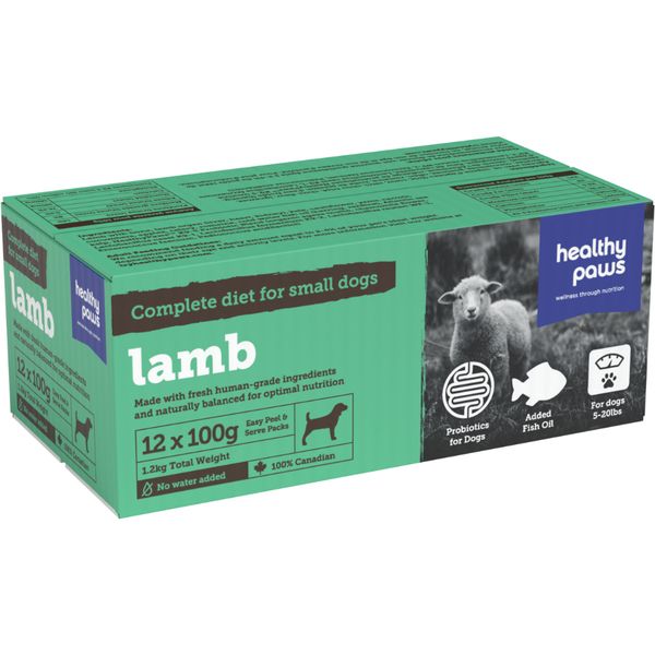 Healthy Paws - Complete Dinner Lamb Dog 12/100g
