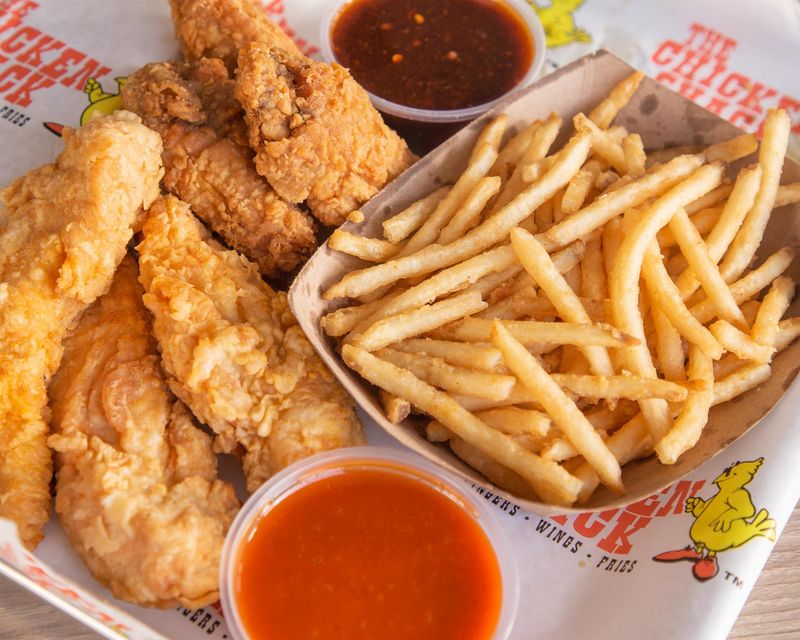 Chicken tenders and fries