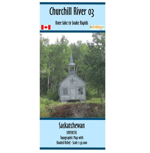 Map - Churchill River 3: Knee Lake - Snake Rapids SYN