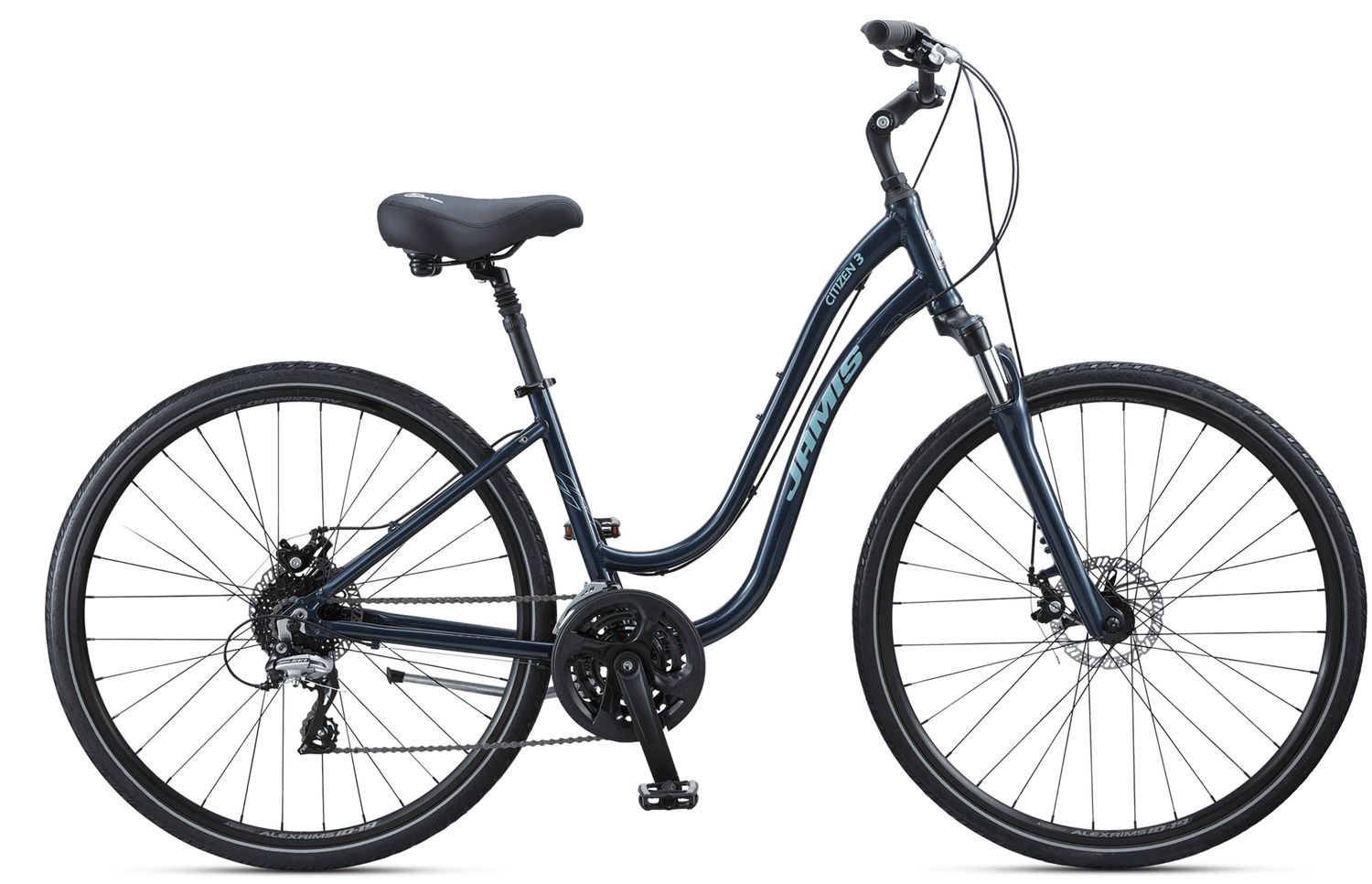 Jamis Citizen 3 STEP THRU Disc Brakes, Color: Navy pearl, Size: 14