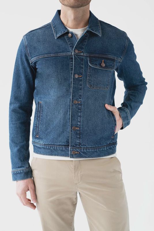 Fashion Denim Trucker Jacket - Thunderhead
