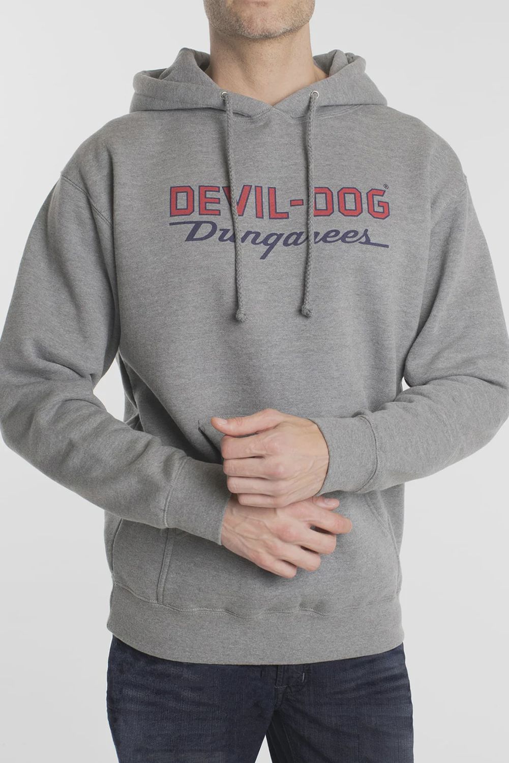 Devil-Dog Hoodie - Grey