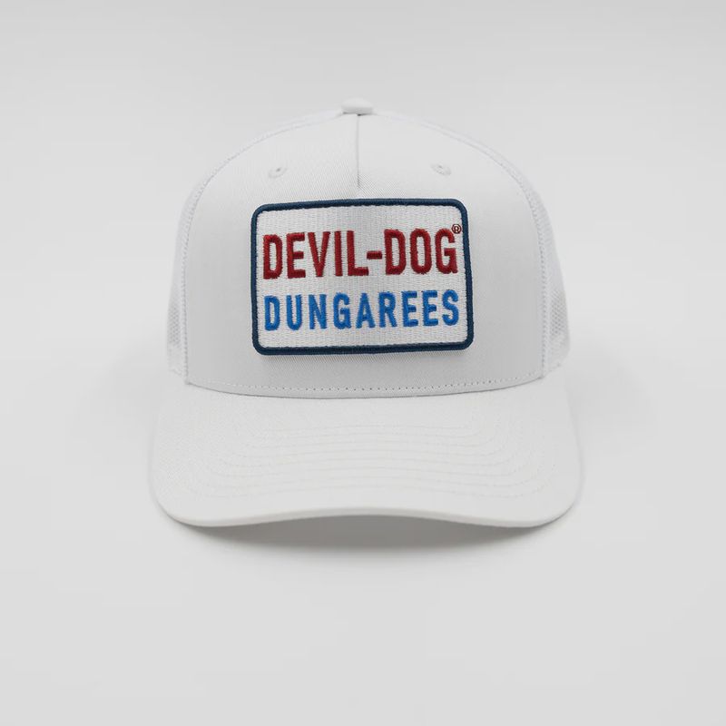 Devil-Dog Trucker Hat - White Logo