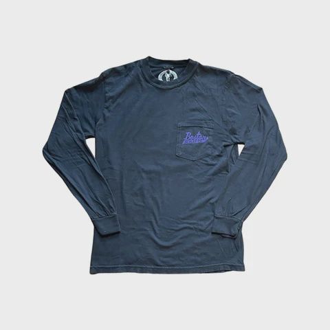 The Violet Rose Long Sleeve Tee - Vintage Black