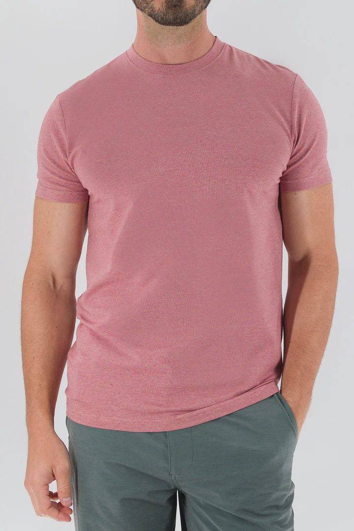 Feeder Stripe tee - Withered Rose