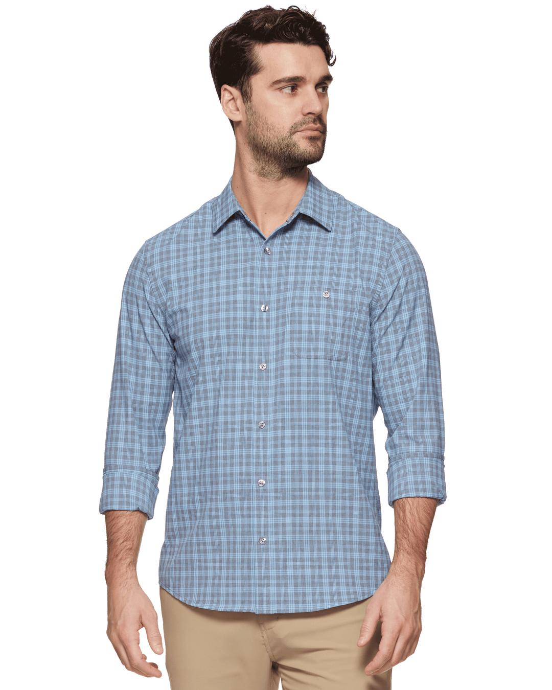 MADEFLEX ICON PERFORMANCE SHIRT - Blue/Charcoal