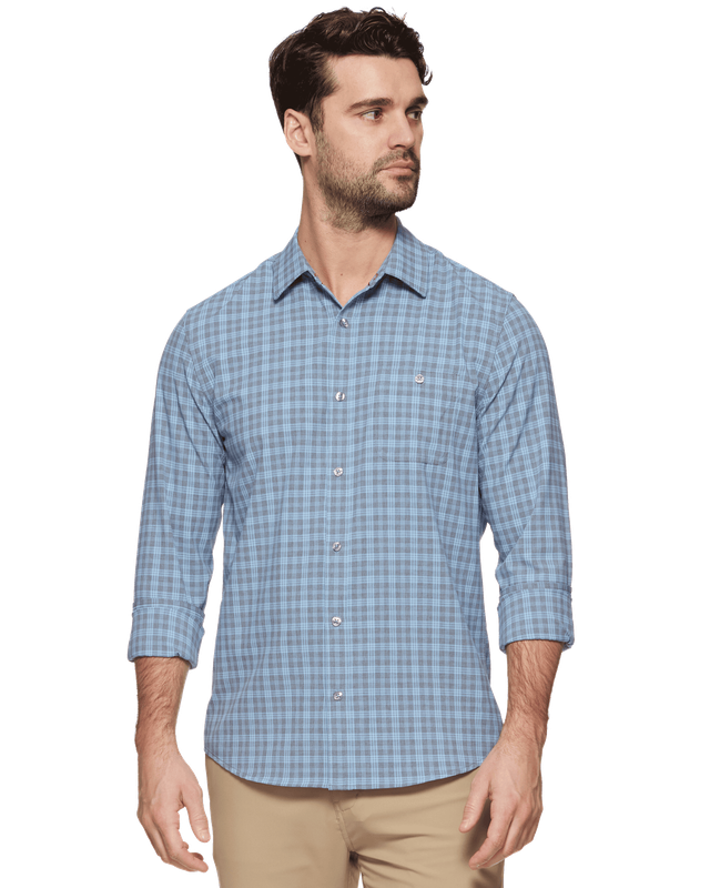 MADEFLEX ICON PERFORMANCE SHIRT - Blue/Charcoal