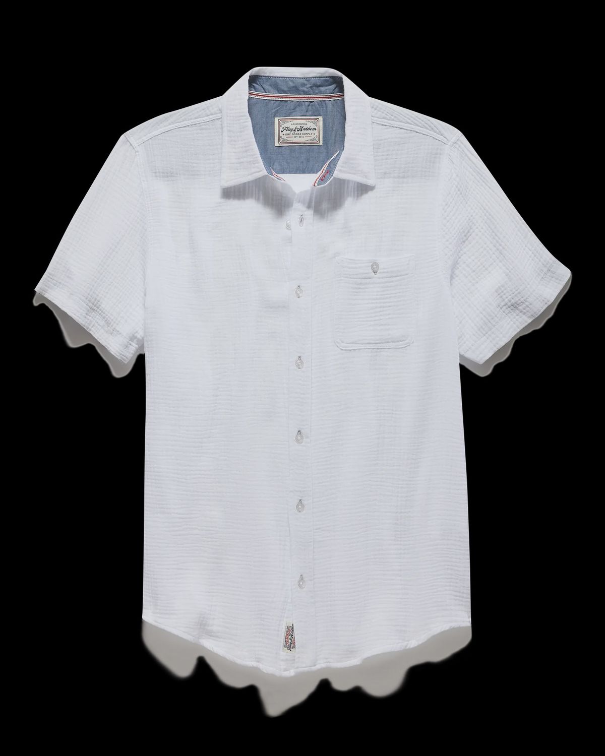 CREWE COTTON GAUZE SHIRT - White